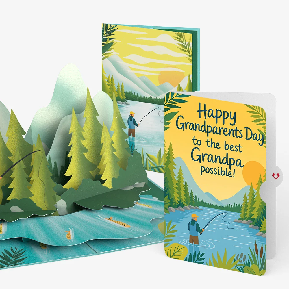 Lovepop Gone Fishing Pop-Up Card and Grandparents Day Sentiment Set