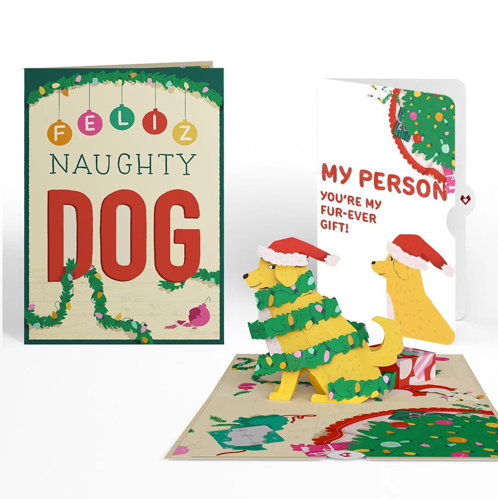 Lovepop Feliz Naughty Dog Christmas Pop-Up Card and Sentiment Set for My Person