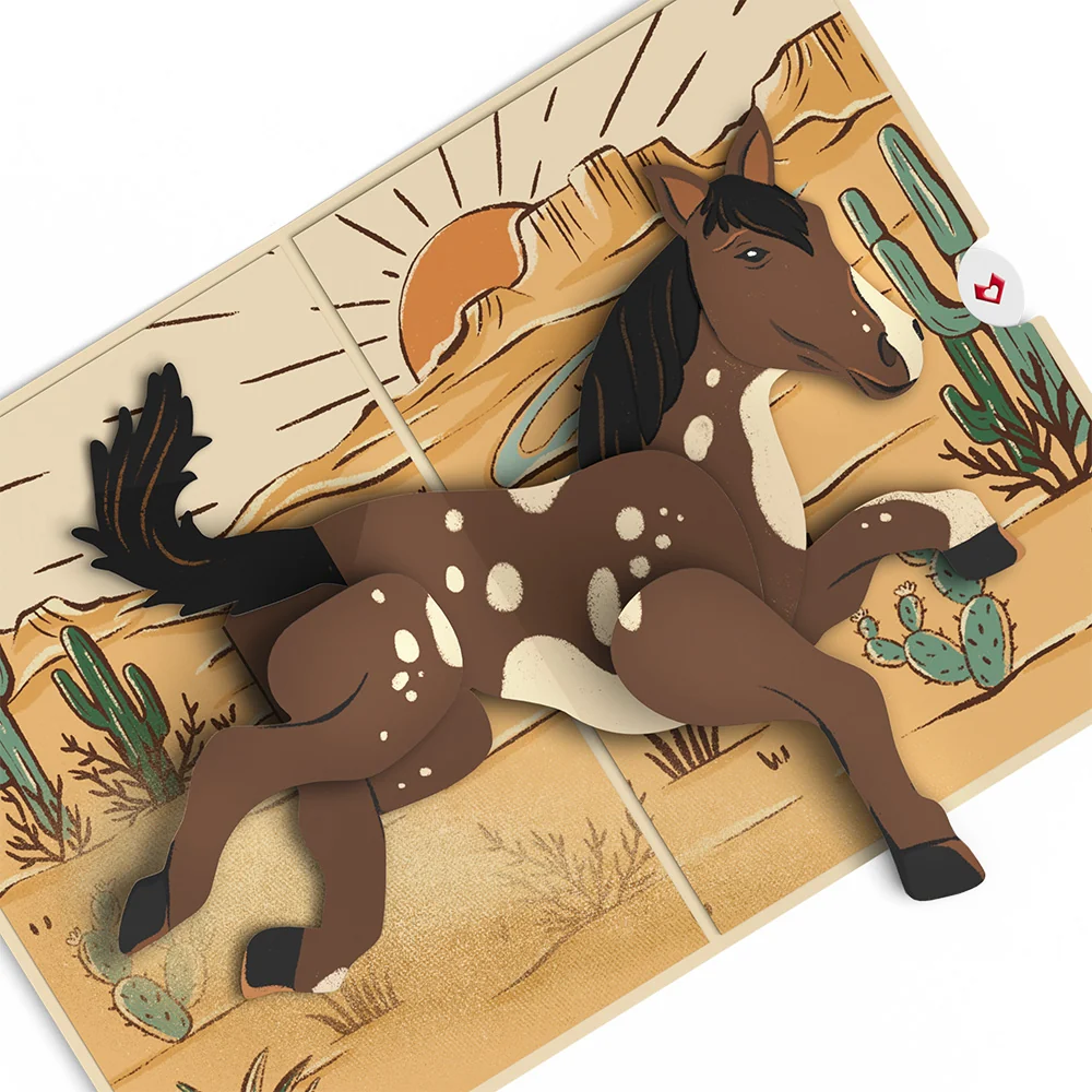 Lovepop Bucking Awesome Day Pop-Up Card - Image 2