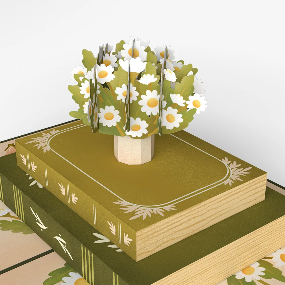 Lovepop Ornate Books Thinking of You Pop-Up Card and Sentiment Set Vase - Image 3