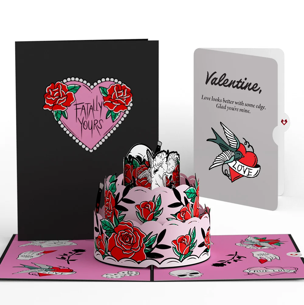 Lovepop Fatally Yours Valentine's Day Pop-Up Card and Sentiment Set