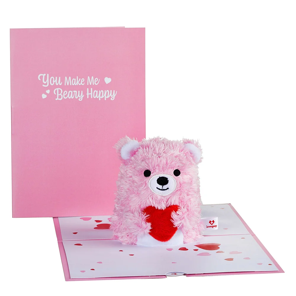 Lovepop 'You Make Me Beary Happy' Plushpop Card - Image 7