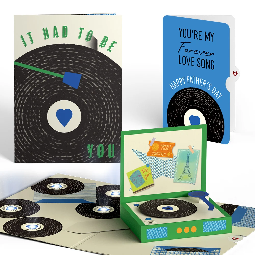 Lovepop It Had to Be You Father’s Day Music and Lights Pop-Up Card and Sentiment Set Cream