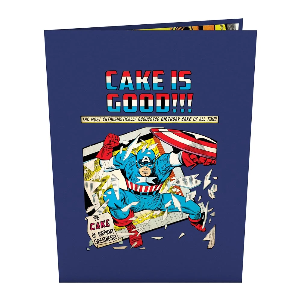 Lovepop Marvel Comic Birthday Cake Pop-Up Card - Image 4