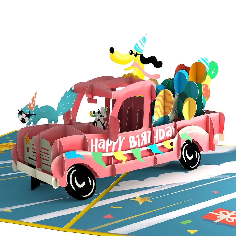Lovepop 18th Birthday Truck Pop-Up Card and Sentiment Set - Image 3