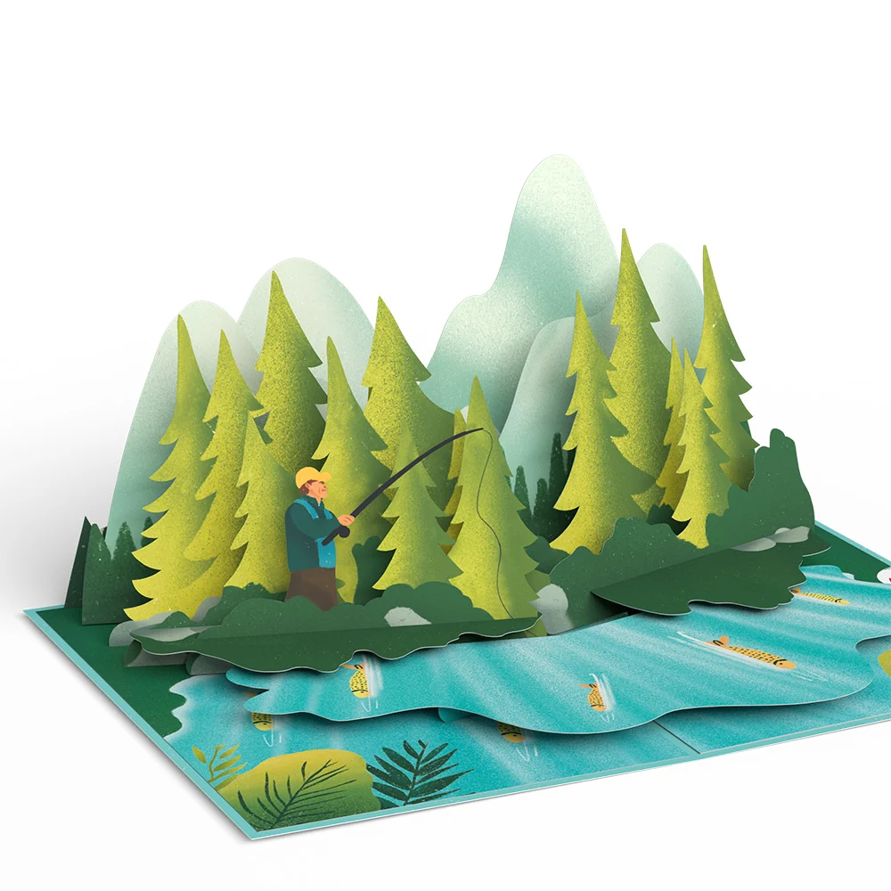 Lovepop Gone Fishing Pop-Up Card - Image 2