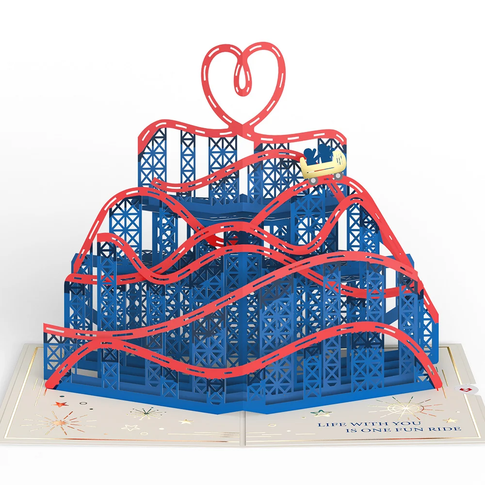 Lovepop Love Rollercoaster Pop-Up Card - Image 4