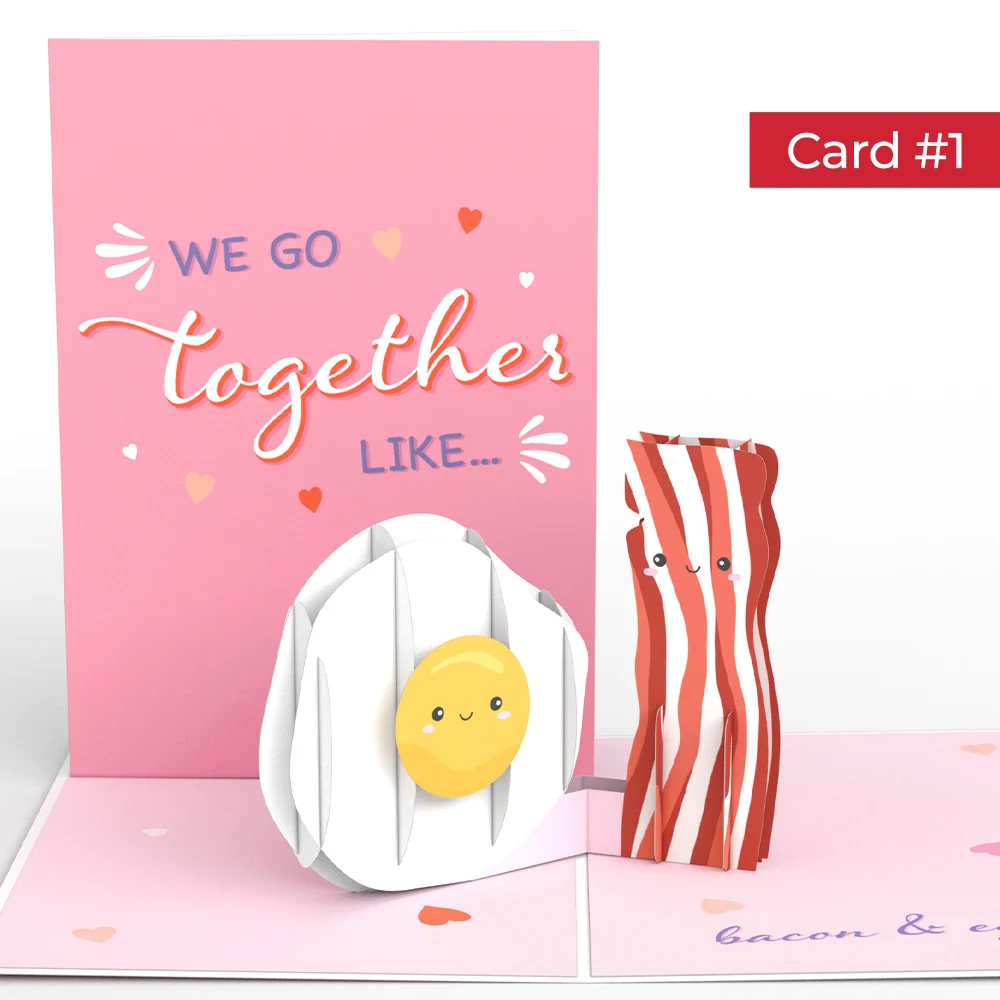 Lovepop We Go Together Like... Valentine's Day 4-in-1 Nesting Card Coffee - Image 3