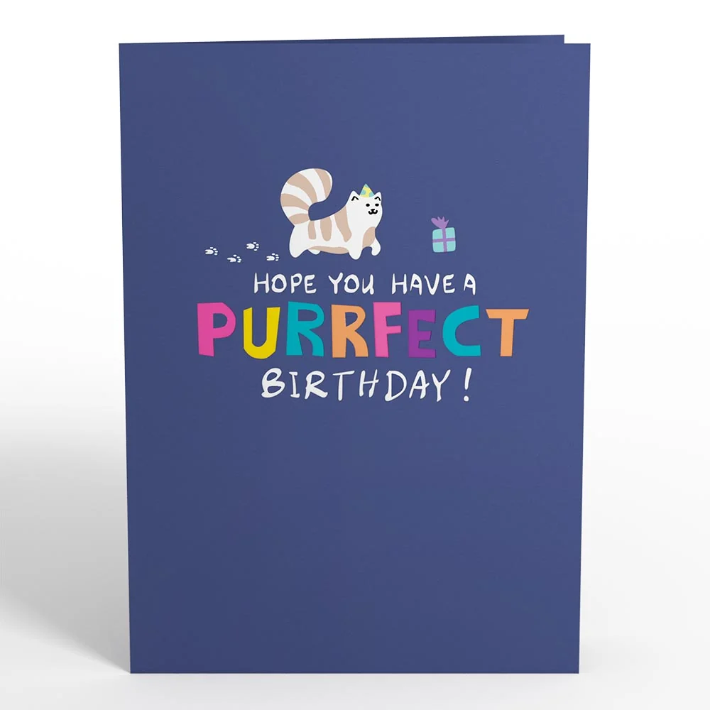 Lovepop Happy Birthday Cats Pop-Up card Candle - Image 4