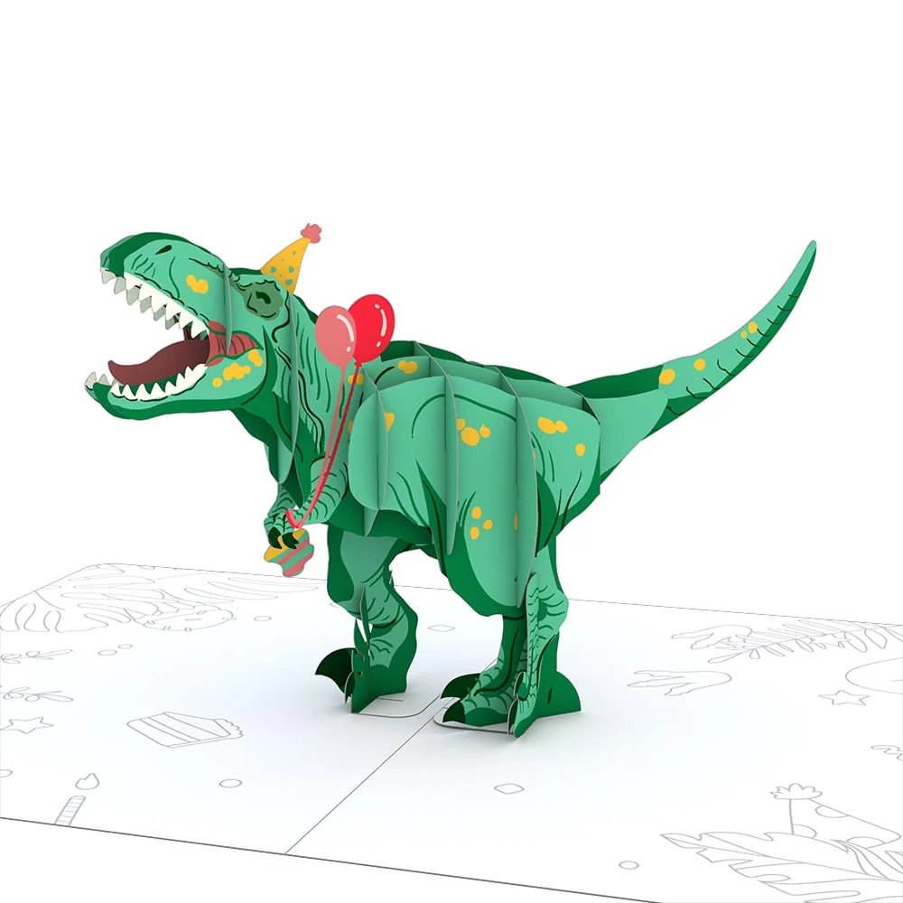 Lovepop Playpop Card: T-Rex Birthday - Image 2