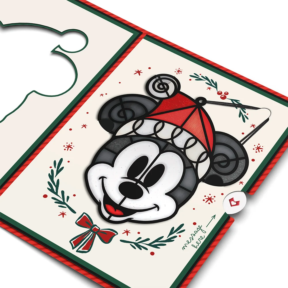 Lovepop Disney's Mickey Mouse Let's Get Merry Suncatcher Card Glass - Image 4