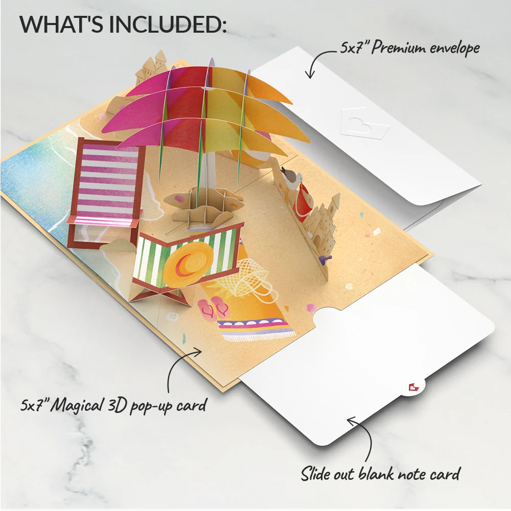 Lovepop Perfect Beach Day Pop-Up Card Chair - Image 6