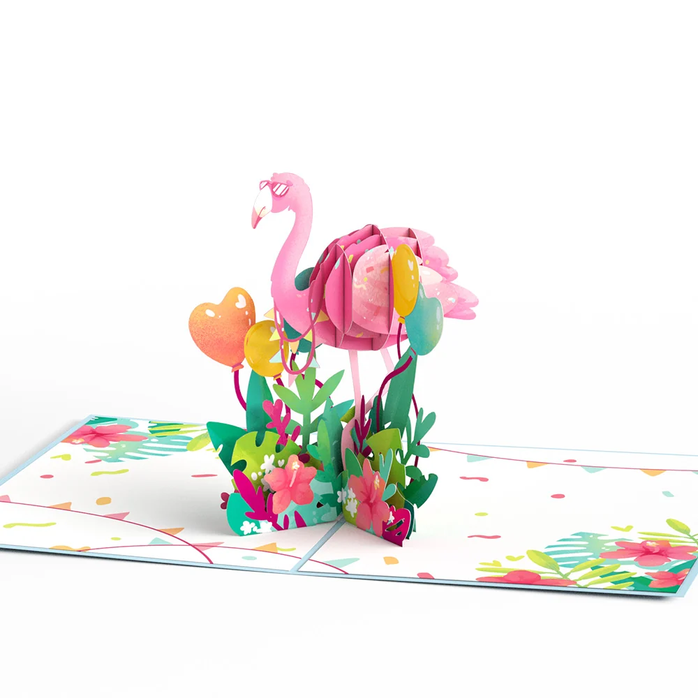 Lovepop Party Flamingo Pop-up Card - Image 3