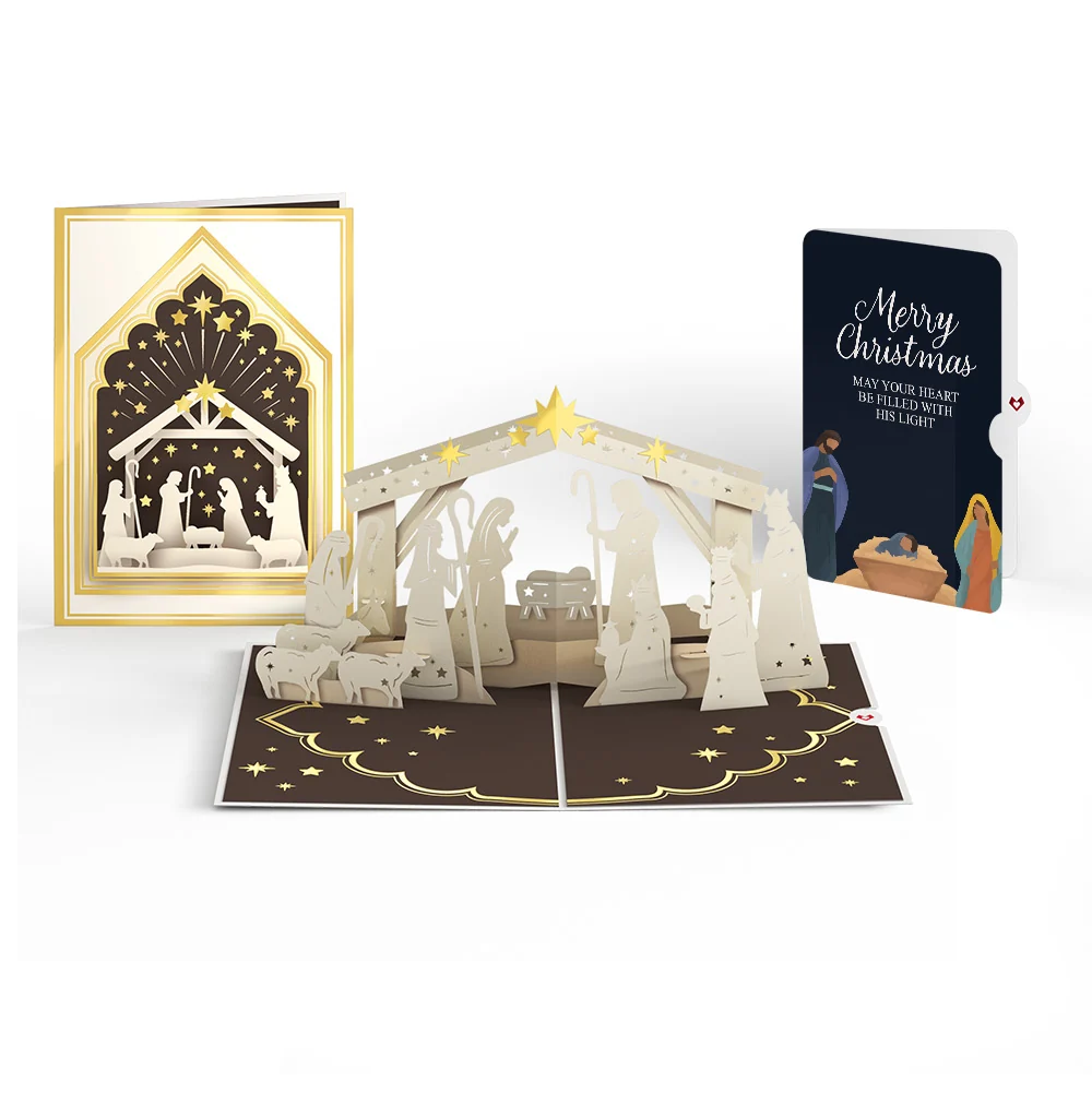 Lovepop Elegant Nativity Christmas Pop-Up Card and Sentiment Set
