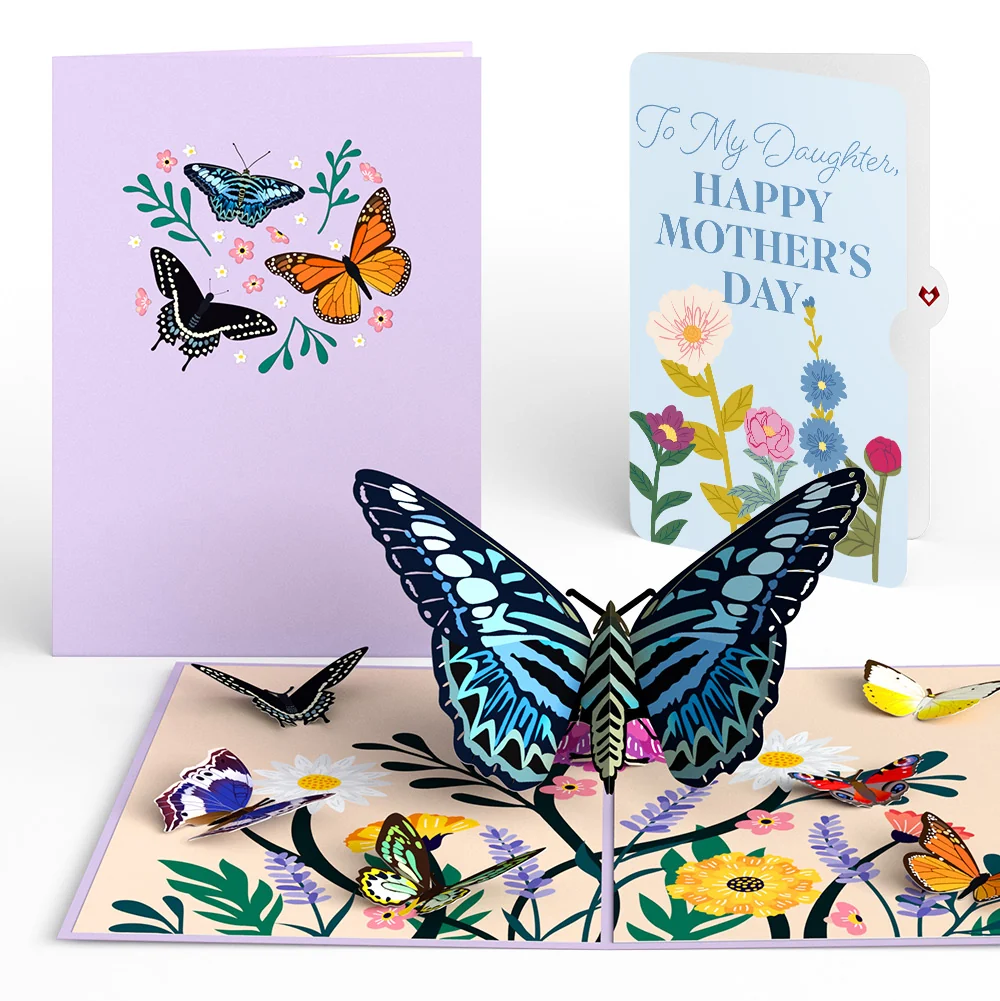 Lovepop Garden Butterflies Mother's Day Pop-Up Card and Sentiment Set for Daughter