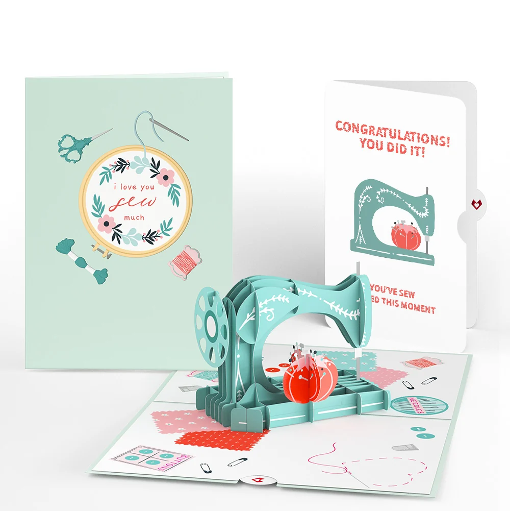 Lovepop Love You Sew Much Congratulations Pop-Up Card and Sentiment Set