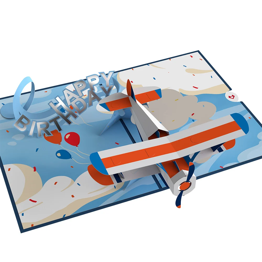 Lovepop Happy Birthday Plane Pop-Up Card - Image 2