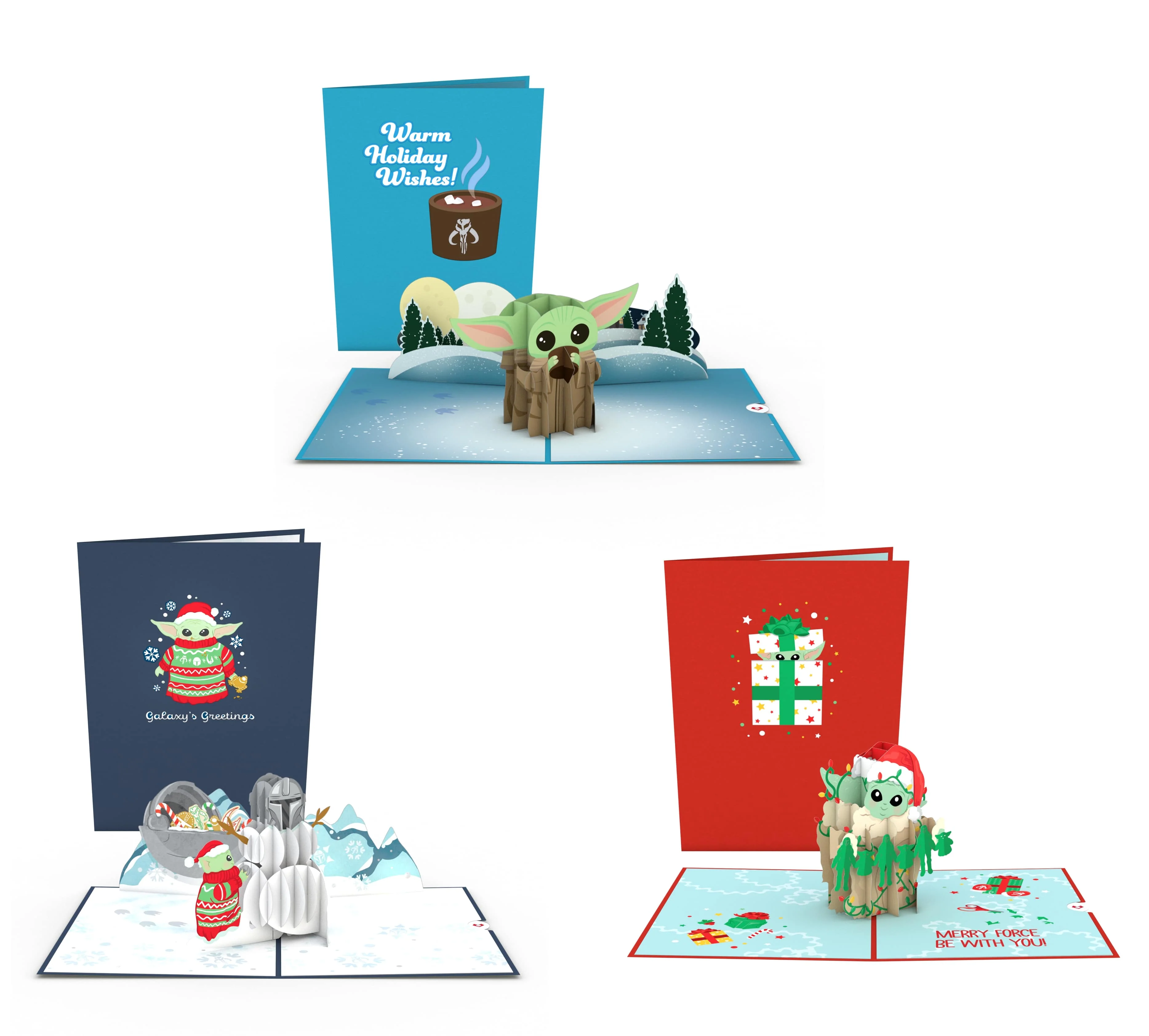 Lovepop Star Wars The Mandalorian Grogu Holiday 3-Pack - Image 2