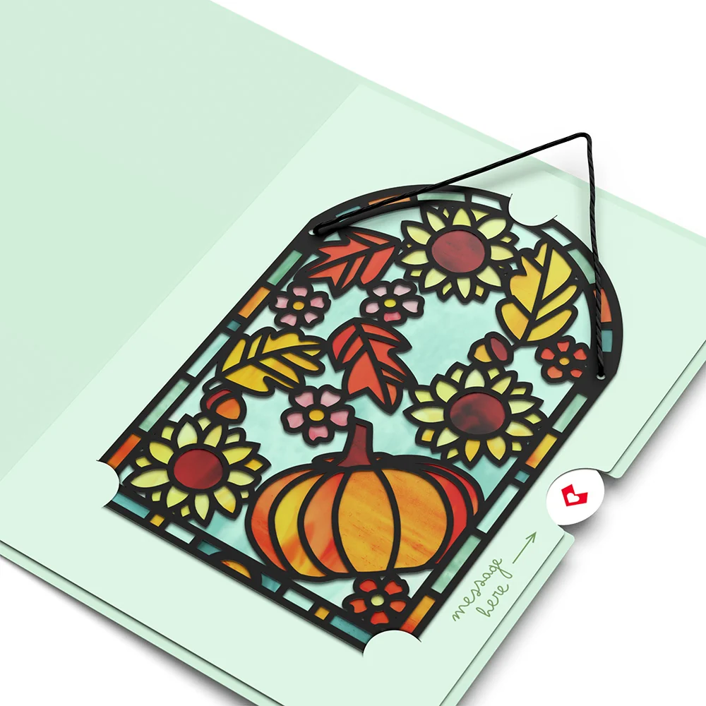 Lovepop Thankful Harvest Suncatcher Card - Image 4