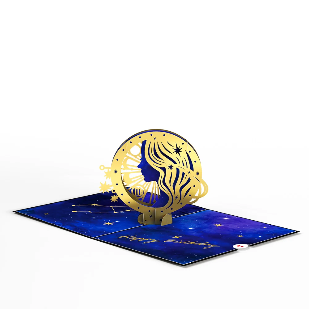Lovepop Virgo Zodiac Birthday Pop-Up Card - Image 3