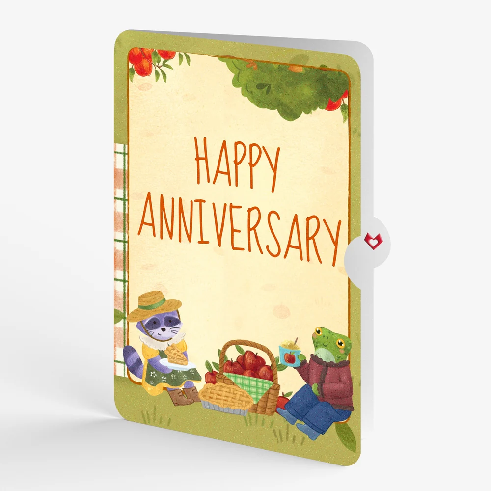 Lovepop Woodland Animals Autumn Greetings Anniversary Pop-Up Card and Sentiment Set Basket - Image 4