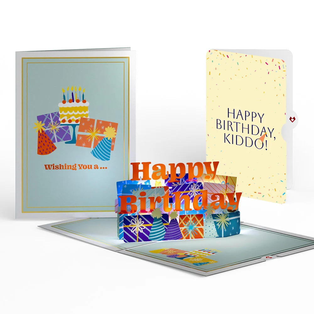 Lovepop Wishing You a Happy Birthday Music and Lights Pop-Up Card and Sentiment Set for Kid
