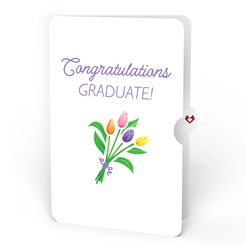 Lovepop Tulips Graduation Pop-Up Card and Sentiment Set Vase - Image 4