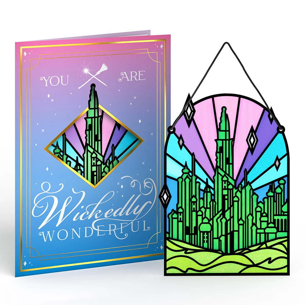 Lovepop Wicked You Are Wickedly Wonderful Suncatcher Card & Pop-Up Bouquet Bundle - Image 2