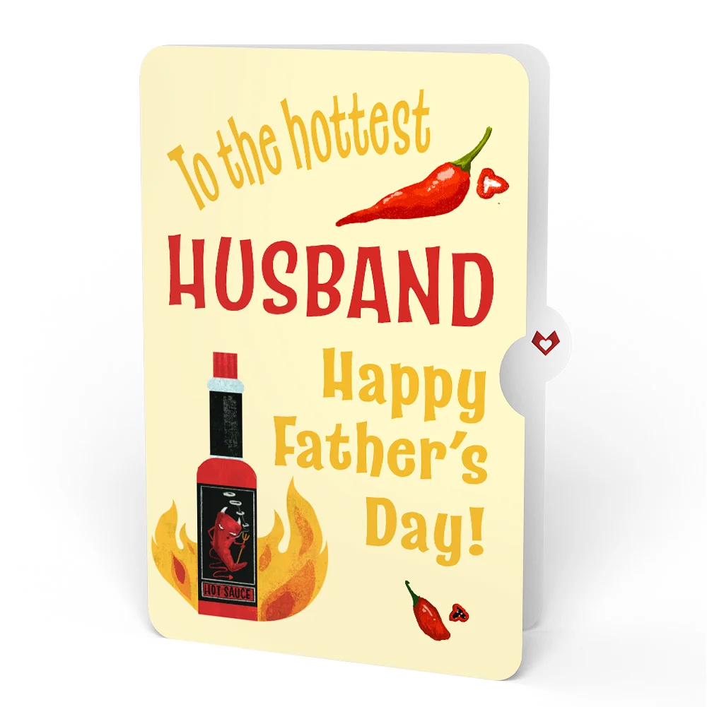Lovepop Hot Sauce Father's Day Pop-Up Card and Sentiment Set for Husband – You're So Hot Bottle - Image 4