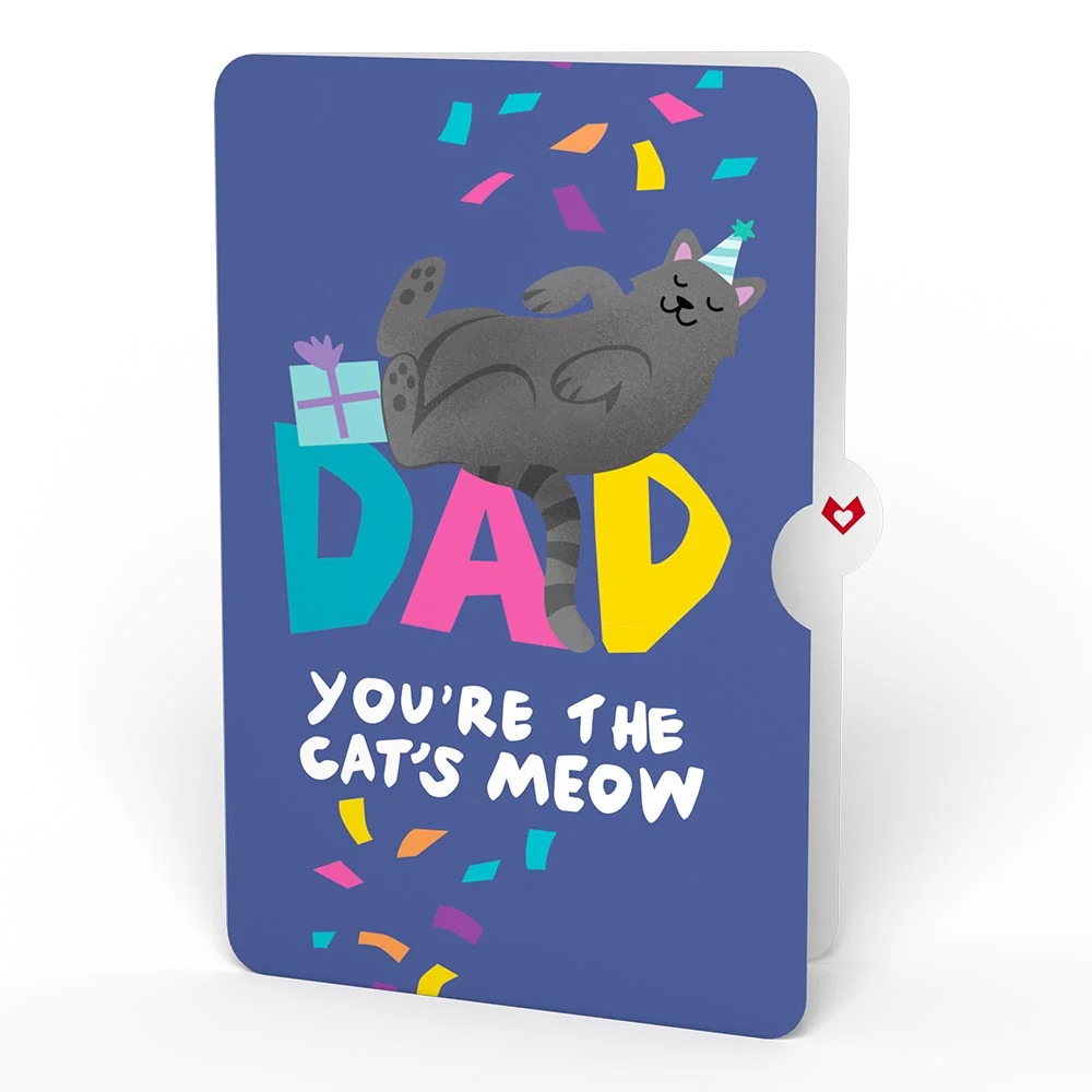 Lovepop Happy Birthday Cats Pop-Up Card and Sentiment Set for Dad - Image 4