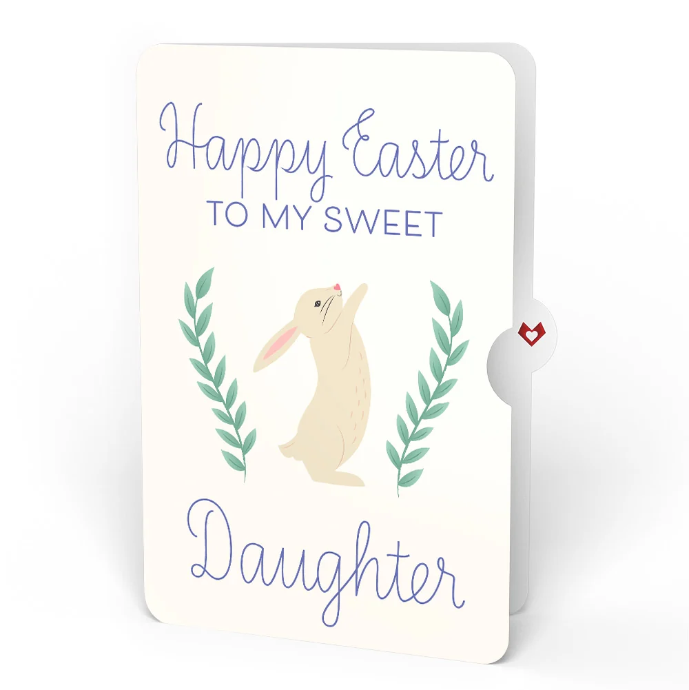 Lovepop 'Happy Easter Wishes' Bunny Plushpop Card and Sentiment Set for Daughter Cream - Image 4
