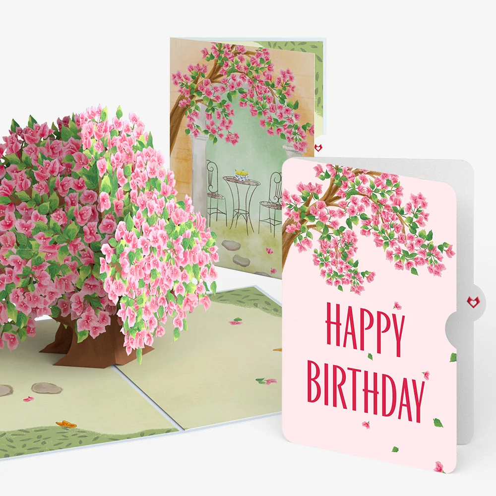 Lovepop Bougainvillea Garden Birthday Pop-Up Card and Sentiment Set Chair