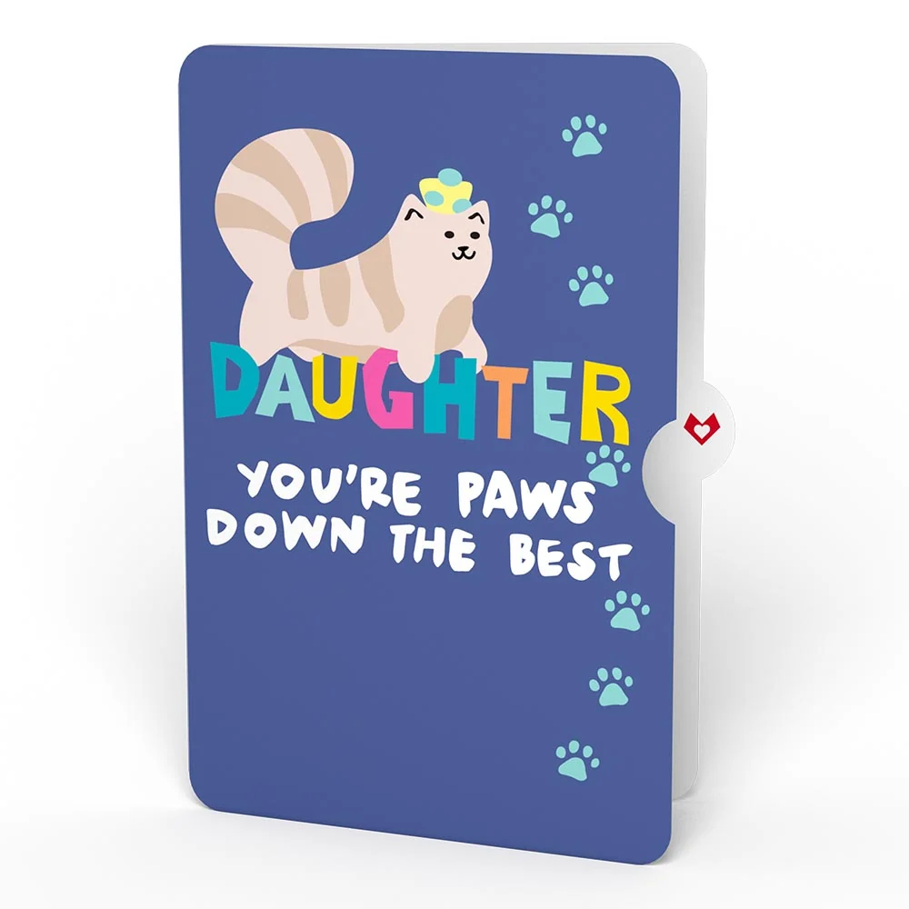Lovepop Happy Birthday Cats Pop-Up Card and Sentiment Set for Daughter - Image 4