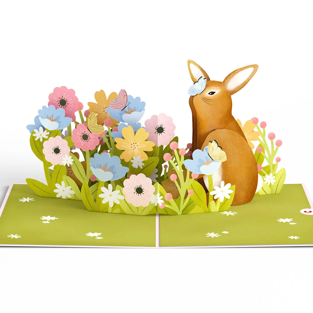 Lovepop Happy Easter Bunny Amid the Blossoms Pop-Up Card - Image 3