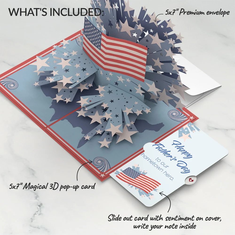Lovepop From Sea to Shining Sea Father's Day Pop-Up Card and Sentiment Set - Image 2