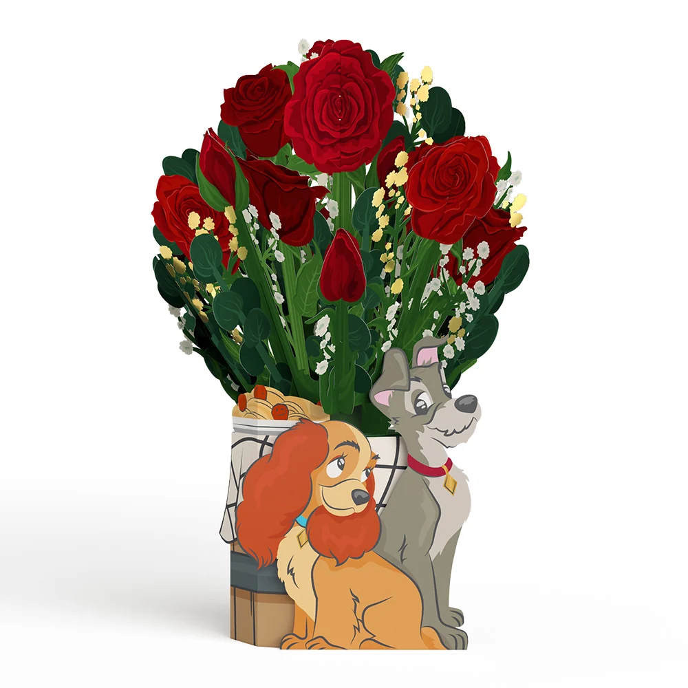 Lovepop Disney's Lady and the Tramp Flower Buds Bouquet - Image 4