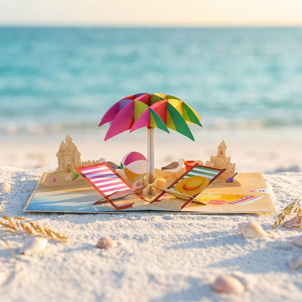 Lovepop Perfect Beach Day Pop-Up Card Chair - Image 2
