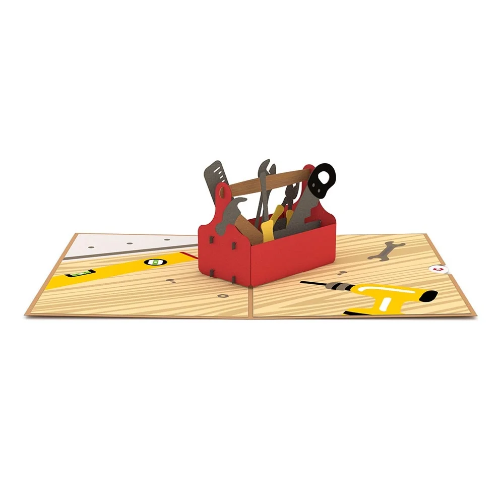 Lovepop Toolbox Father's Day Pop-Up Card and Major Production Sentiment Set for Dad Scale - Image 3