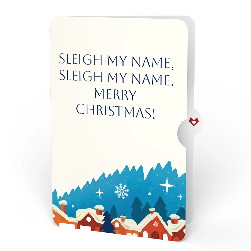 Lovepop Night Sky Santa Sleigh Christmas Pop-Up Card and Snow Village Sentiment Set - Image 4