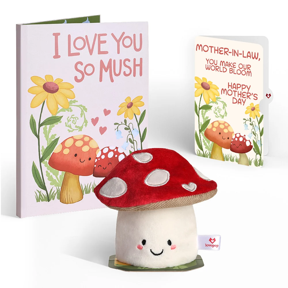 Lovepop 'Love You So Mush' Mother’s Day Plushpop Card and Sentiment Set for Mother-in-Law