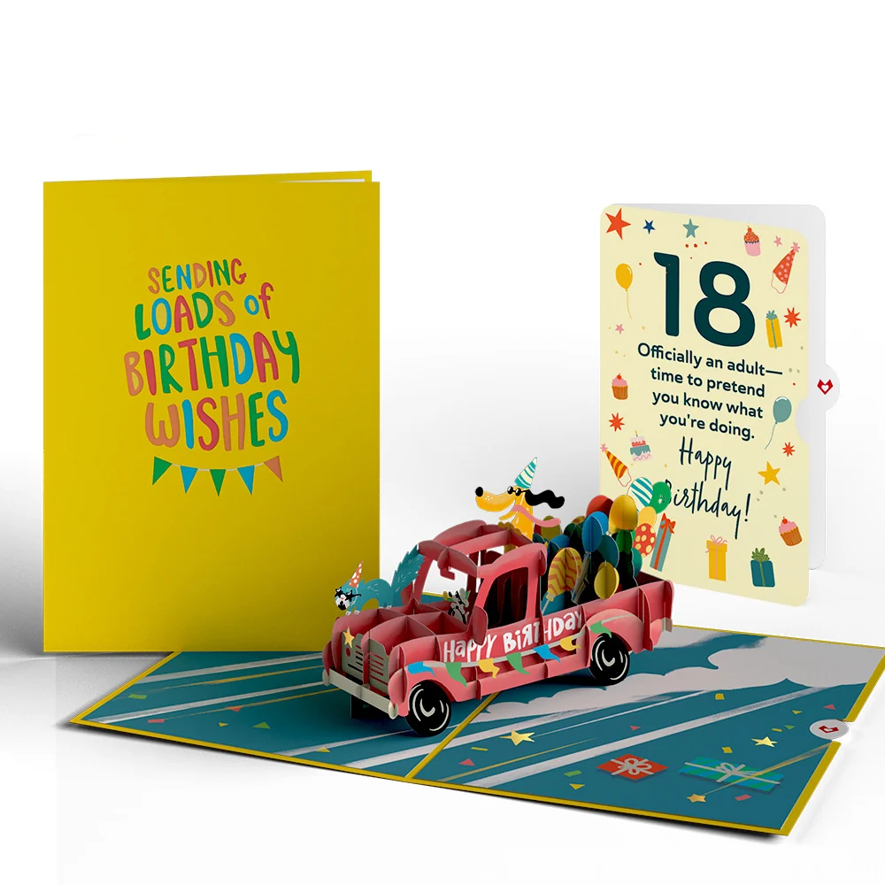 Lovepop 18th Birthday Truck Pop-Up Card and Sentiment Set