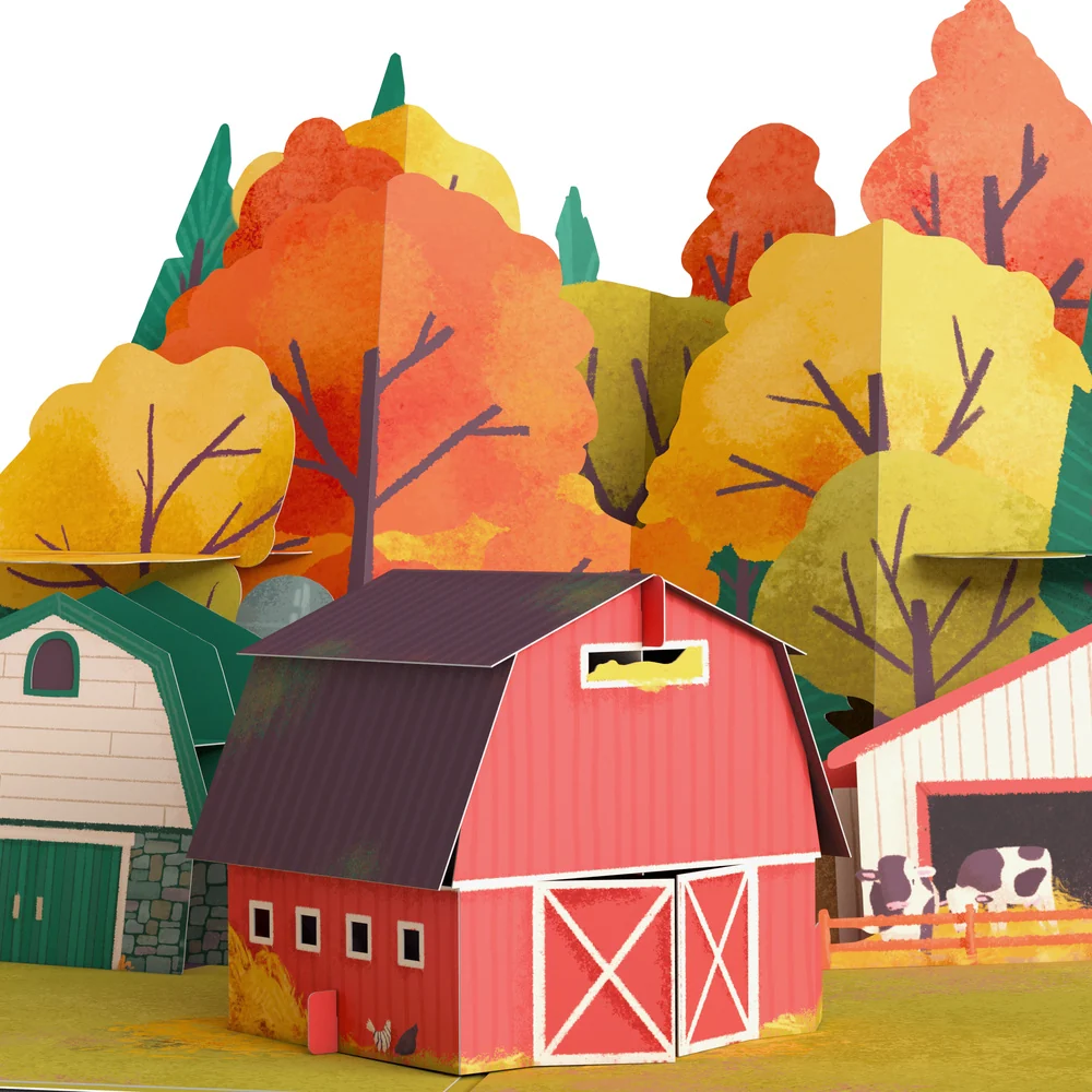 Lovepop Fall Rustic Farm Birthday Pop-Up Card and Sentiment Set - Image 3