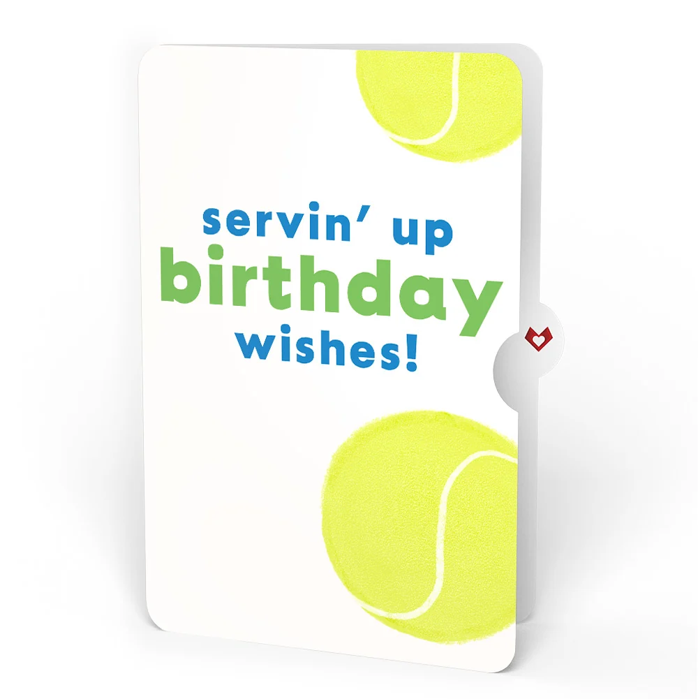 Lovepop On the Court Tennis Birthday Pop-Up Card and Sentiment Set - Image 4