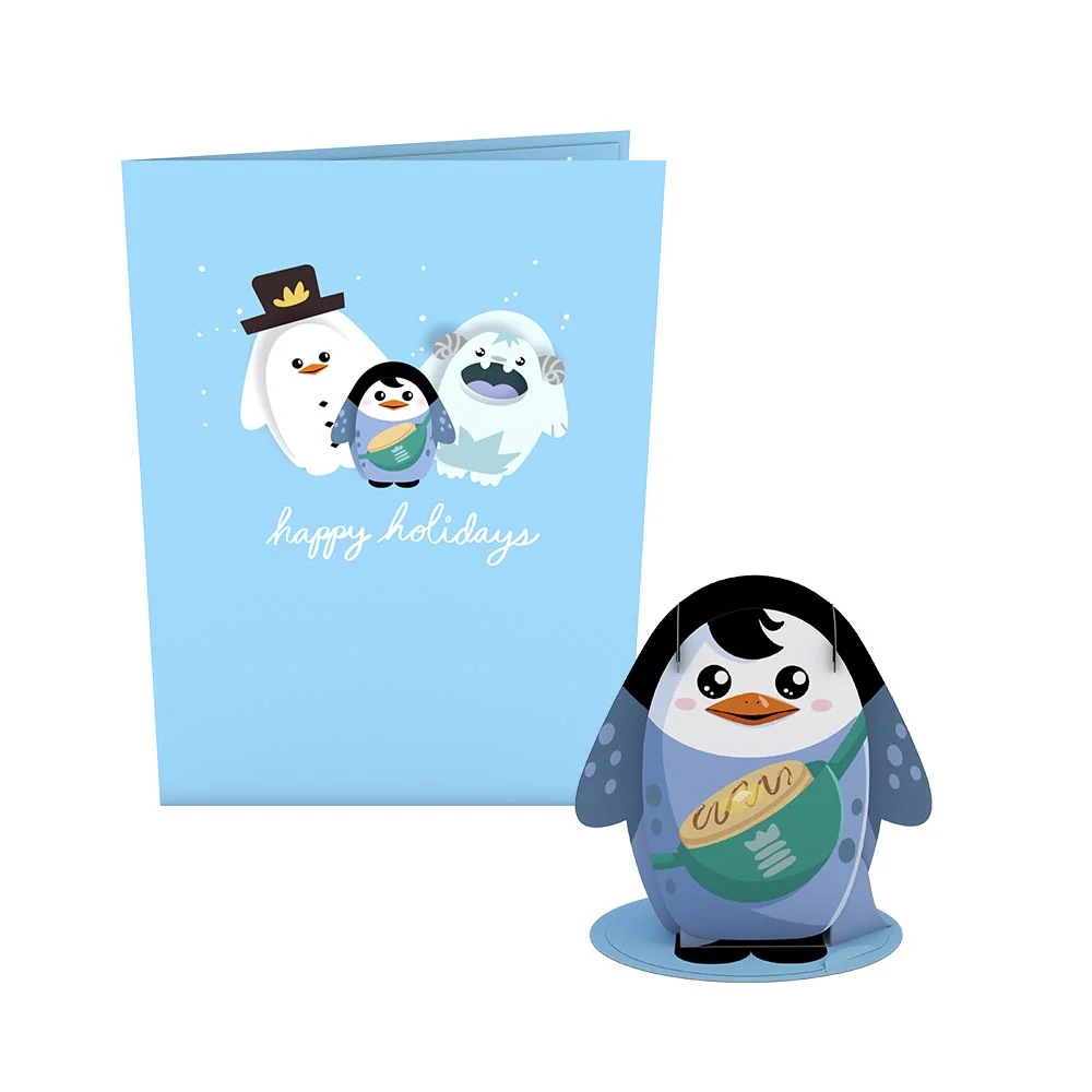 Lovepop Pancake the Penguin Card with Pop-Up Gift Toy - Image 3
