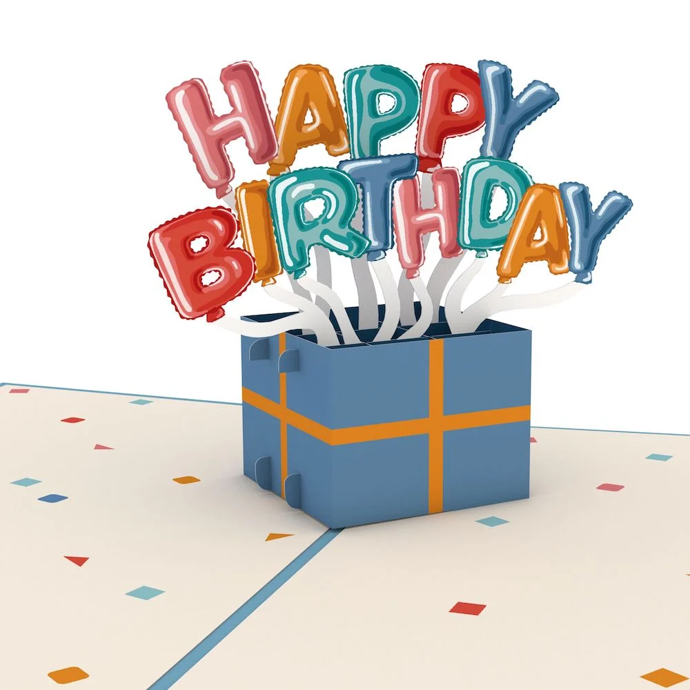 Lovepop Happy 60th Birthday Burst Pop-Up Card and Sentiment Set - Image 3
