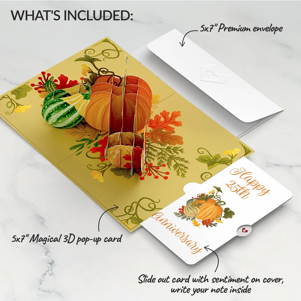 Lovepop Fall is in the Air 25th Anniversary Pop-Up Card and Sentiment Set - Image 2