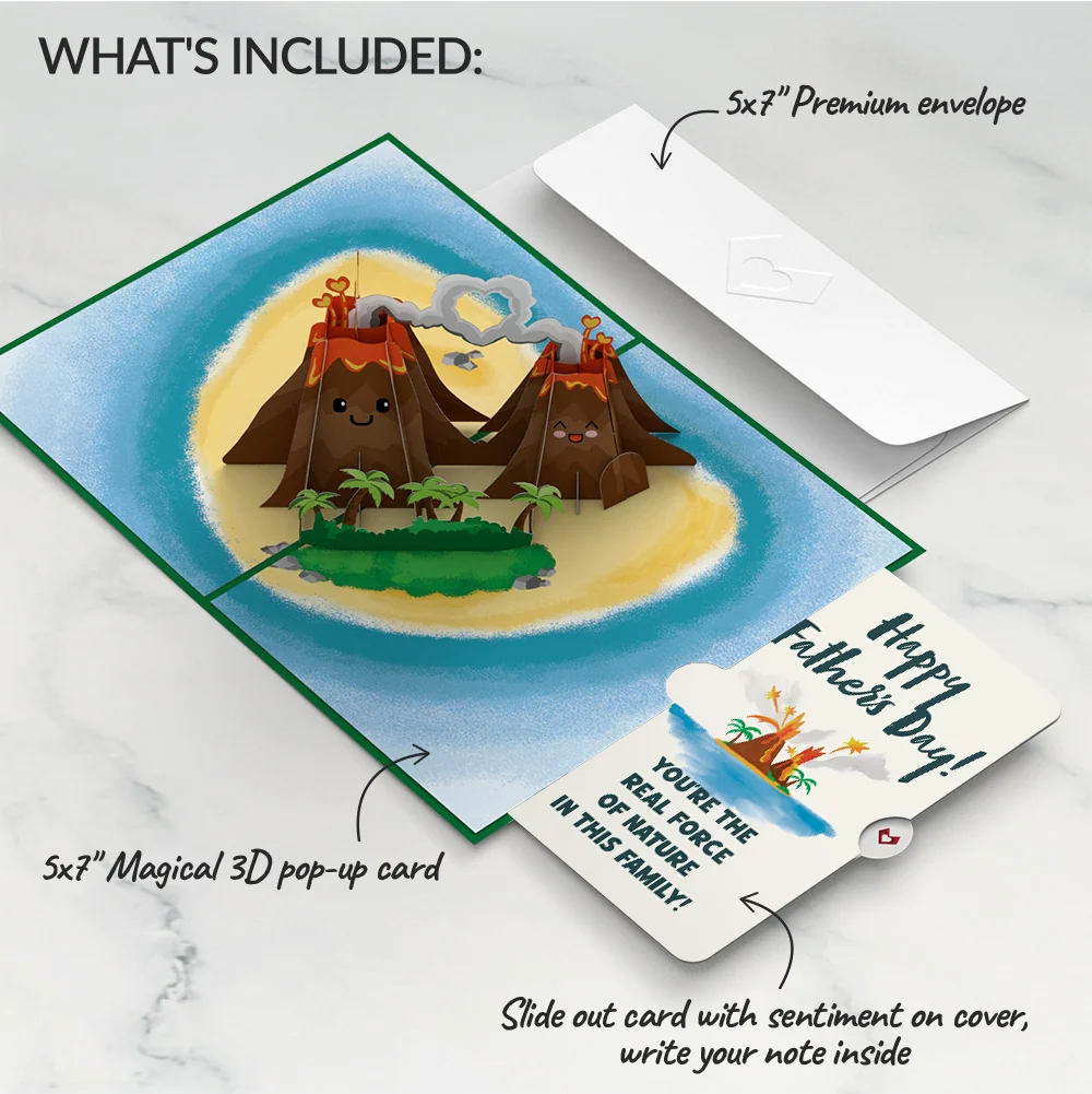 Lovepop I Lava You Father's Day Pop-Up Card and Sentiment Set - Image 2