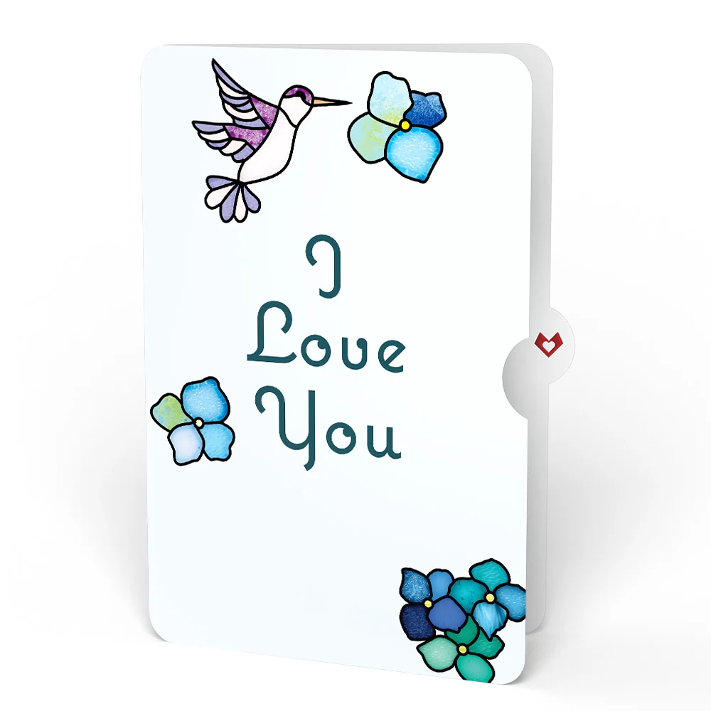 Lovepop Sunlit Hydrangeas Love Suncatcher Bouquet and Sentiment Set Glass - Image 4