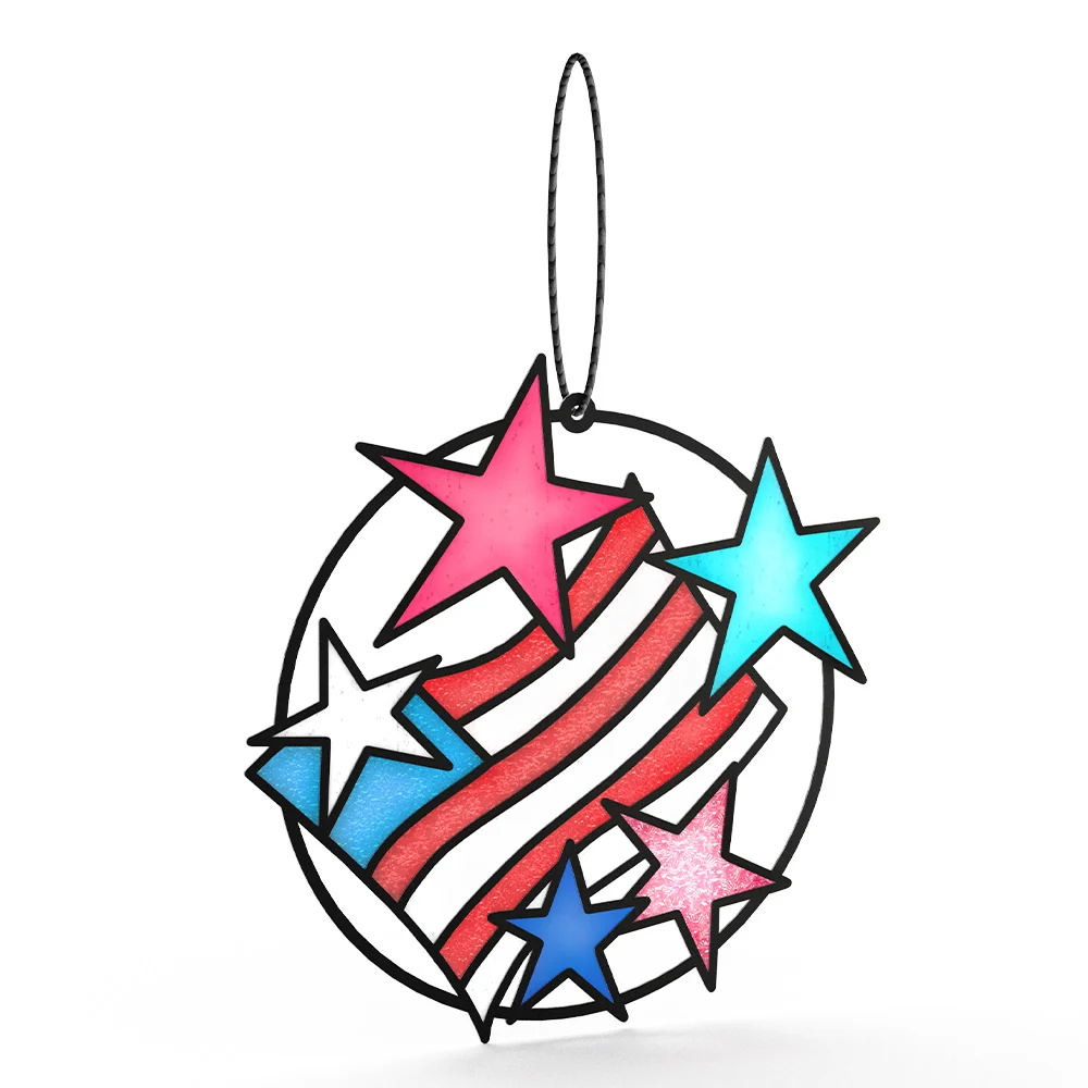 Lovepop Let Freedom Shine Thinking of You Suncatcher Card and Sentiment Set Glass - Image 3