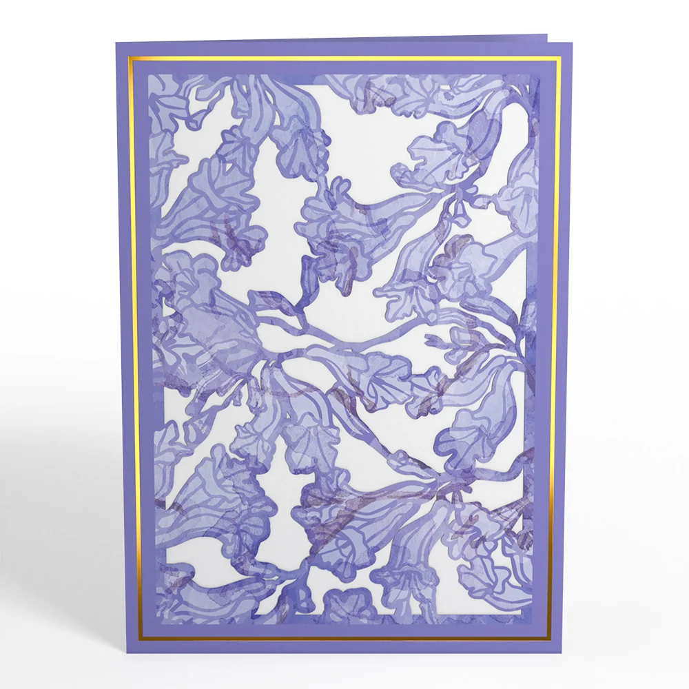 Lovepop Watercolor Jacaranda Tree Pop-Up Card - Image 4